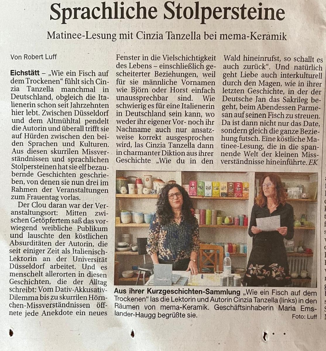 Im Eichstätter Kurier, am 11.03.25